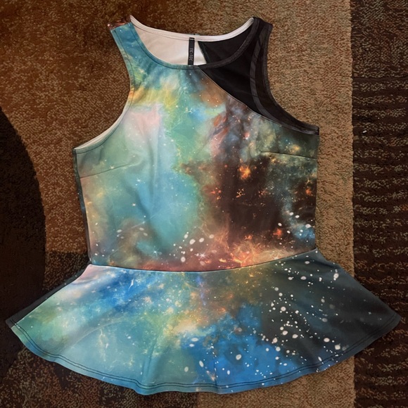 Arden B Multicolor Galaxy Print Tank Top - Picture 1 of 2